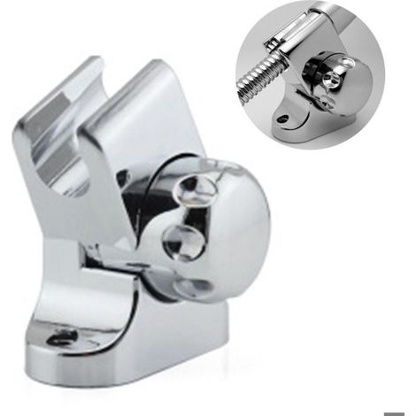 Support de pommeau de douche avec matériel de fixation, support de douche avec vis, chromé