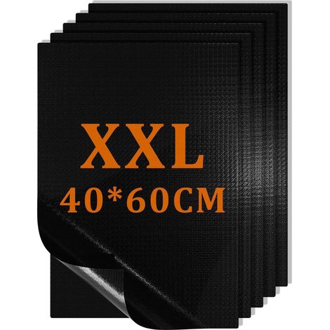 Nonstick BBQ Baking Mat Set of 5 Sheets 40 x 60 cm Tongs and Brush Not Included Reusable and Dishwasher Safe Barbecue Mat Oven and Airfryer PFOAFree (1/5)