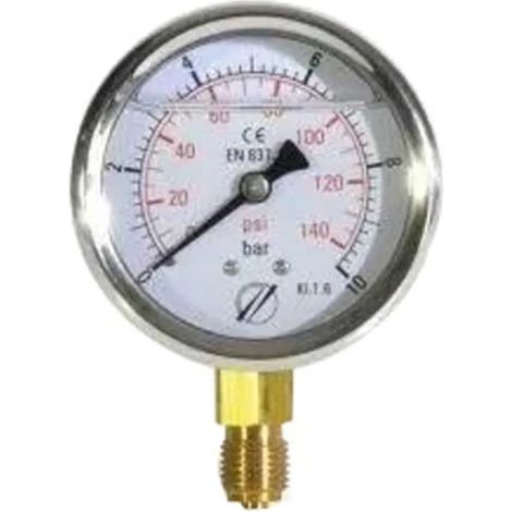 Herramienta de medición kent vertical pressure gauge doble escala 63 mm