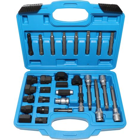 Jeu d’outils pour alternateur Kit d'outils d'installation de poulie d'alternateur de 30 pièces (1/5)