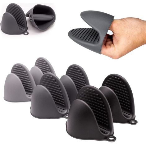 3 paires de maniques et gants de cuisine, résistants à la chaleur (1/5)