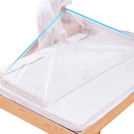 Sac sous vide pour matelas - 240 x 130 cm - Grand sac de rangement sous vide - Étanche - Avec sac de rangement hermétique - Réutilisable - Pour matelas, vêtements (1/5)