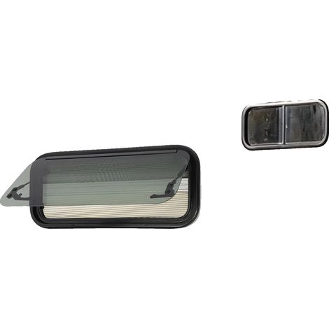 Fenêtre RV, 700x300mm, Verre Trempé, Cadre en Alliage d'Aluminium, Angle d'Ouverture Maximal 85°, Transmission de Lumière 18% (1/5)
