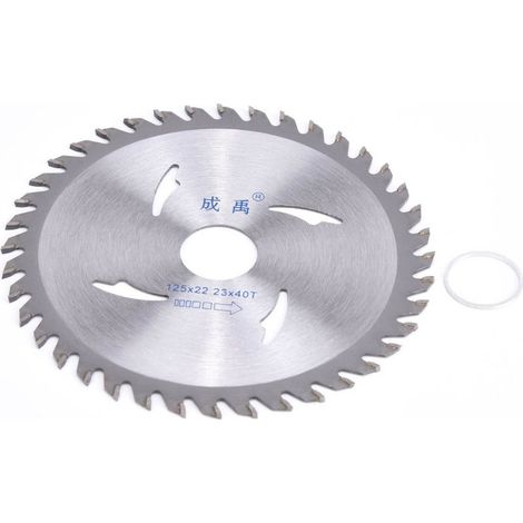 Lame de scie circulaire en carbure pour le travail du bois, 125 x 22,23 x 40 dents (1/5)