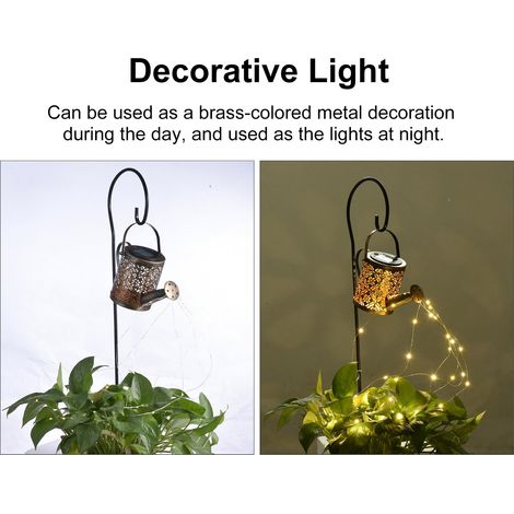 Guirlande lumineuse solaire LED pour bidon d'eau, guirlande lumineuse décorative d'extérieur, guirlande lumineuse pour bouilloire, décoration de jardin, cour, bord de route et arbres (1/3)