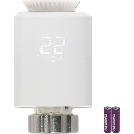 Thermostat de radiateur Intelligent numérique vanne Programmable tête thermostatique régulateur de température de Chauffage pièce supplémentaire (1/5)