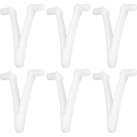 6-teiliges Poolzubehör-Schmetterlingsclip-Set für Poolbürste, Laubkescher, Laubskimmer und kompakten Saugkopf (1/5)