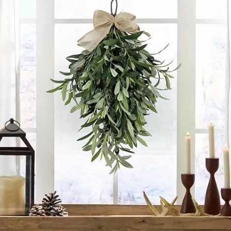 Guirlande En Forme De Goutte D'olive - Décoration Murale Pour Porte D'entrée - Arche De Mariage - 60 cm - 1 Pièce (1/5)
