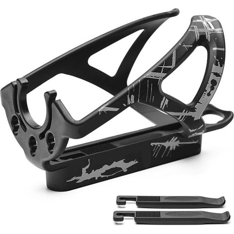 Porte-bidon vélo multifonction en plastique, support d'eau extérieur avec deux démonte-pneus (1/3)