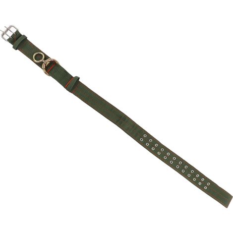 Collier pour vache, réglable, en toile 4 couches, avec boucle métallique 2 rangées, pour chevaux, moutons, bovins et chiens. (1/5)