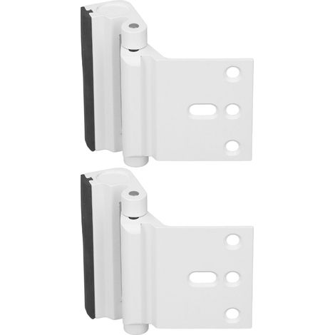 2 pièces verrou de sécurité pour porte en alliage d'aluminium renfort de porte serrure anti-effraction pour appartement dortoir (1/5)