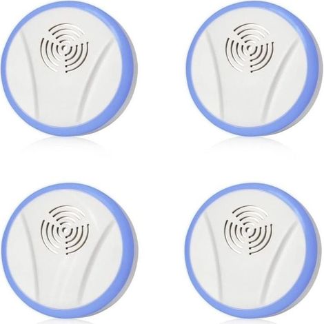 GDHZS-Répulsif Ultrason Moustique Lot De 4 - à ultrasons insectifuge électronique et Anti rongeurs pour Rongeurs Souris Mou... (1/5)