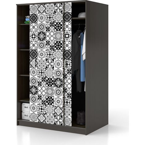 Sticker Mural Carrelage adhésif Cuisine Salle de Bain - 60 STICKERS CARRELAGES MEUBLE GARZEA - 60stickers10x10cm (1/5)