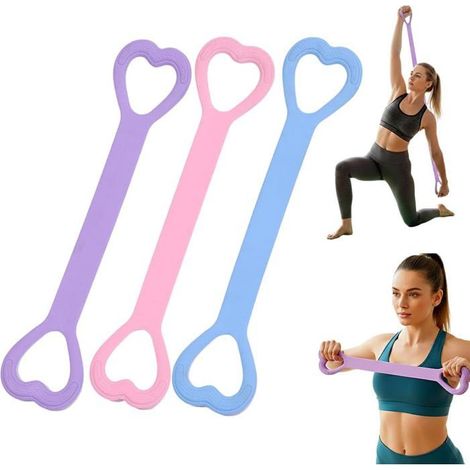 Bande résistance forme 8 – Pour tractions, étirements – Renforcement bras, dos, épaules – Nouveau modèle (1/5)
