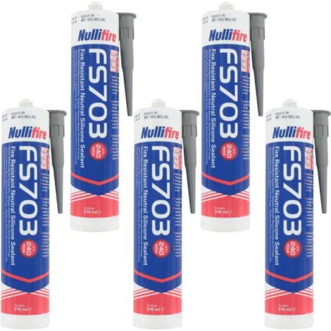 FS703 Sigillante ignifugo NULLIFICATO grigio 310ml x5