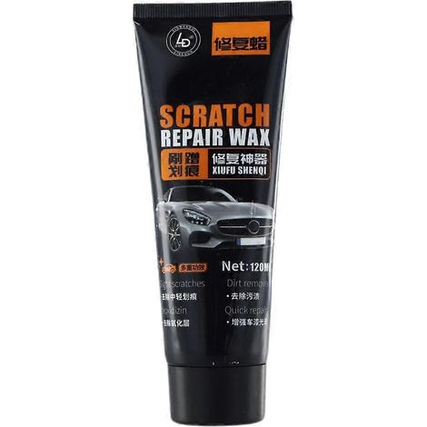 Cire anti-rayures pour voiture (120 ml), cire de réparation, cire de polissage, cire d'embellissement, stylo retouche magique pour retoucher et éliminer les rayures. (1/4)