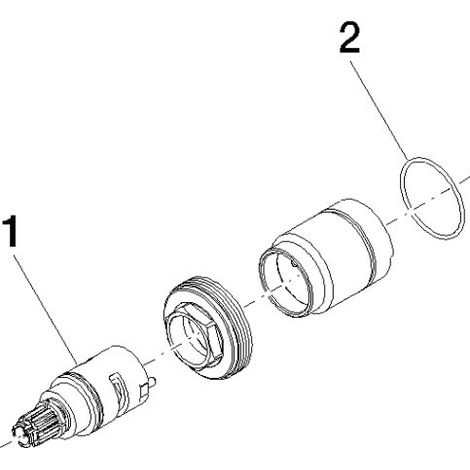 Dornbracht 9090031690190 Pièce supérieure de réglage Ensemble supérieur de tempérage Pièces de rechange