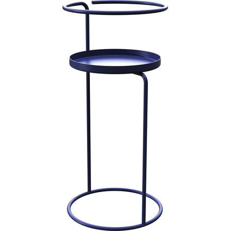 Sellette Cylindra Métal 55x26 cm Ø23 cm Bleu Louis Moulin (1/3)