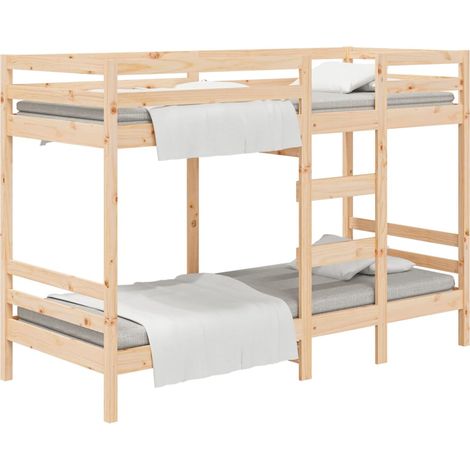 Maison Exclusive - Litera de madera maciza de pino 75x190 cm