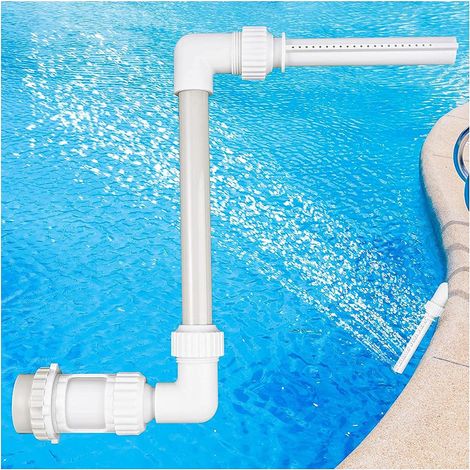 Fontane per piscine, piscine fuori terra e interrate, ugelli regolabili, ugelli per cascate da piscina, accessori, adatti per raccordi di ritorno da 1,5 pollici (1/5)