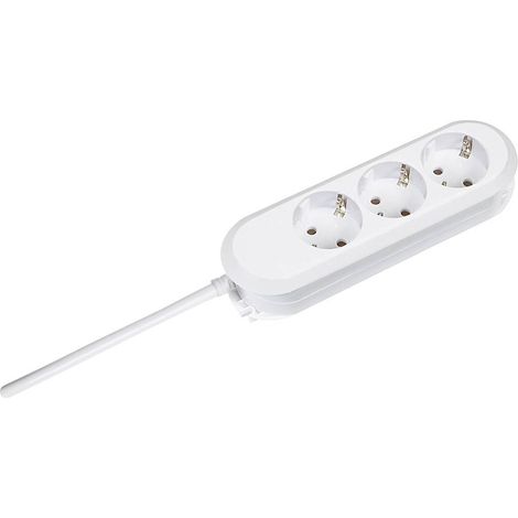 Bachmann 387272 Multipresa 3 scomparti Bianco Schuko 1 pz. (1/4)