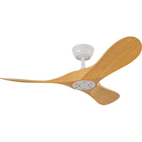 Ventilador de techo de 42 pulgadas sin luz, 3 aspas ABS, motor DC reversible, con mando a distancia (1/5)