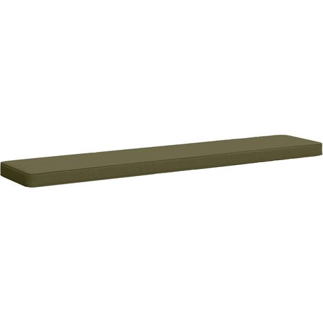 Coussin de banc 1 pièce VUGHT 100 % polyester Vert olive vidaXL