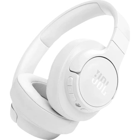 Casque Bluetooth JBL Tune 770NC à réduction de bruit active, casque circum-auriculaire avec micro, autonomie 70h, blanc