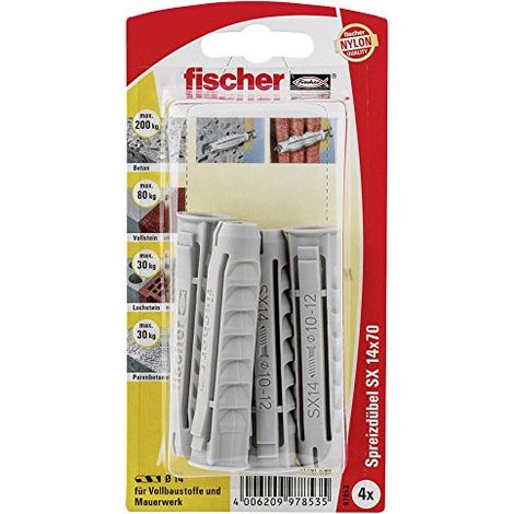 Fischer 6x Cheville SX 14x70 - 97853 Fin de série