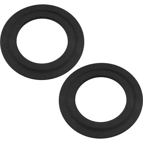 Pack Replacement Rubber Toilet Flush Valve Seals 71mm x 100mm Black (1/5)