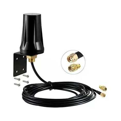 Antenne 4G LTE extérieure 5 dBi – Connecteur SMA Mâle – Longueur de câble 3m – Étanche pour routeurs et caméras de surveillance