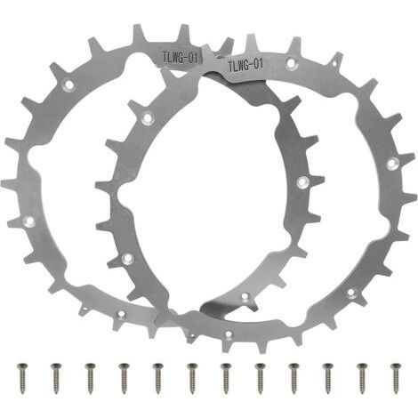 Pointes de tondeuse à gazon en acier inoxydable pour robot tondeuse Gardena Sileno City 212 mm avec 12 vis, amélioration de la traction pour tondeuse robot Gardena (1/5)