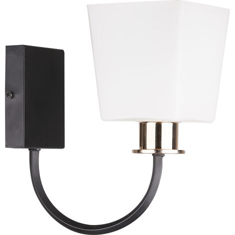 Applique Schubert 1xE27 40W nero/bianco - Candellux (1/3)