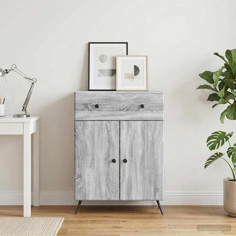 Buffet Sonoma gris 66 x 34,5 x 90 cm Bois d'ingénierie vidaXL (1/5)