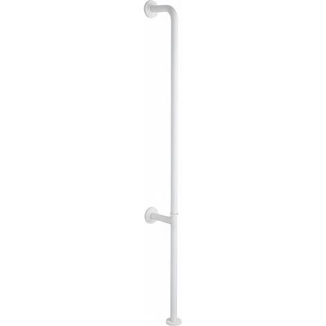 Maniglione di sicurezza verticale in acciaio 180 cm bianco