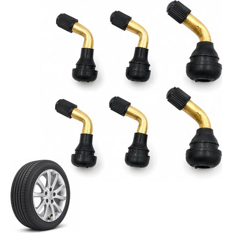 6 Pieces Tubeless Motorcycle Valves, Tubeless Tire Valves, Angle (1/5)