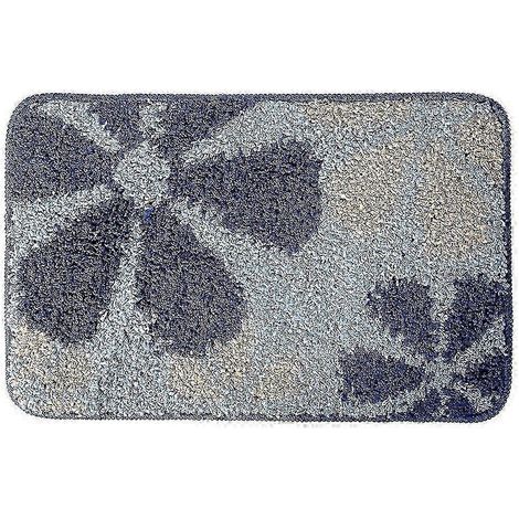Tapis de porte antidérapant. tapis absorbant l'eau. tapis de bain à fleurs. tapis de salle de bain (1/5)