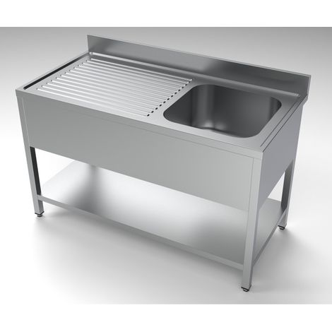 Bloc-évier droit avec étagère - Combisteel (1/4)