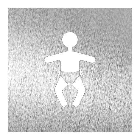 Pictogramme en Acier Inoxydable "Bebé" - Fricosmos (1/2)