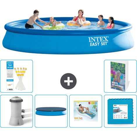 Intex Piscine Easy Set Ronde - 457x84 cm - 7-pièces S303 (1/5)