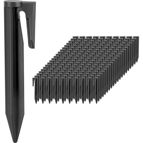 Robotic Lawnmower Wire Pegs: Set of 200 Fixing Pegs for Robotic Lawnmowers and Perimeter Cables, Compatible with Gardena, Worx, and Bosch (1/4)