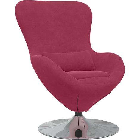 Maison Exclusive - Poltrona uovo Rosso Vino Velluto