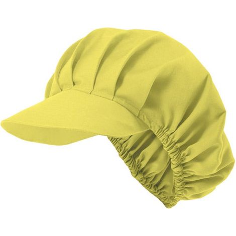 Cofia de cocina con visera rígida y goma elástica VELILLA Serie 404004 Amarillo claro