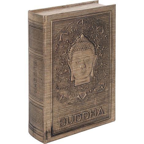 Signes Grimalt Box Buddha Bed Book Scatole di libri grigi rettangolari - 30x20x7cm