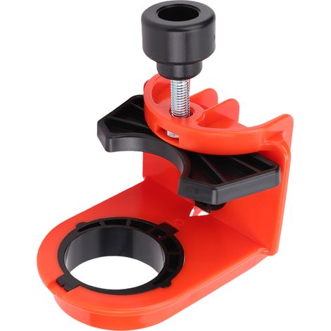 Kit pose serrure bois pro outil gabarit réglable ABS acier carbone orange portes 35-44 mm 2 fraises 1 tige 1 clé (1/5)