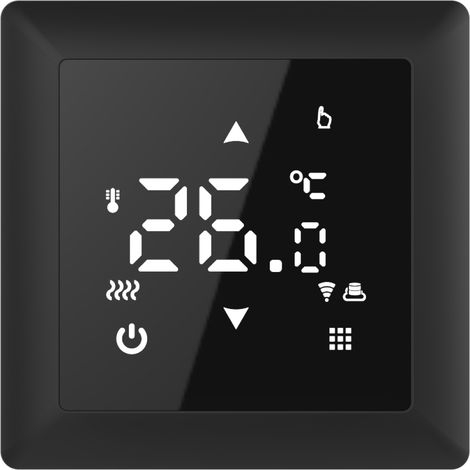 Thermostat, Régulateur de température TS 100 WiFi Touch, noir