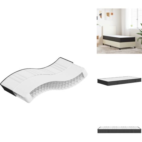 Matelas à ressorts bonnell moyen 90x200 cm - Matelas À Ressorts - Matelas Bonnell - Matelas Double - Matelas Confortable - Matelas Support (1/5)