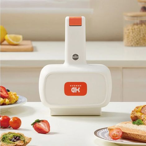 Appareil à sandwichs électrique 500 W (revêtement antiadhésif/chauffage double face/appareil à petit-déjeuner maison) (1/5)