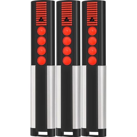 Lot de 3 télécommandes 868MHz pour portail et garageCompatible 4020 TX038684, 4026 TX0386824 canauxBoîtier en acier inoxydable  4026V000 (1/4)