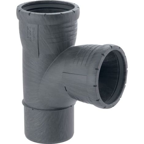Geberit Silent Pro branche courbée 393552141 DN 100/90, 87,5 °, hautement insonorisant, rayon intérieur